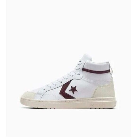 NEW Converse Pro Blaze Classic Leather Mid' White/Bloodstone" Shoes- Women’s 9.5 - Picture 4 of 7
